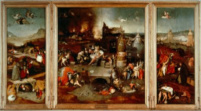 De verleiding van de heilige Antonius door Hieronymus Bosch